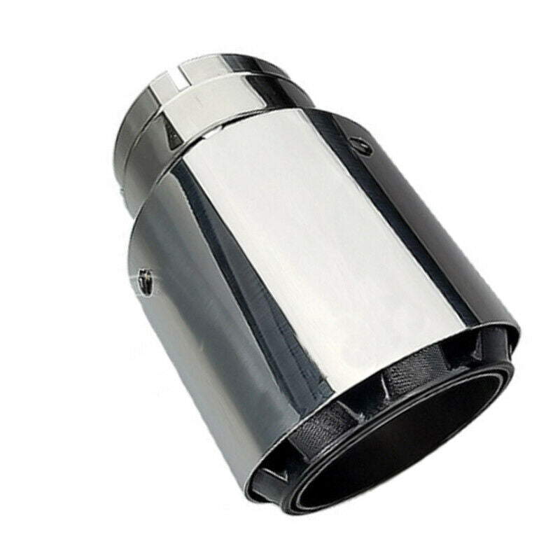 66mm-89mm Stainless Steel Car Auto SUV Exhaust Pipe Muffler End Tips Trim Chrome