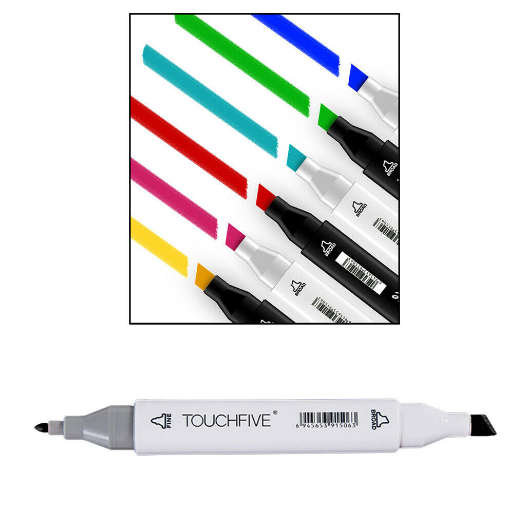 Dual Tips Permanent Marker Pen Alcohol Based Markers Black