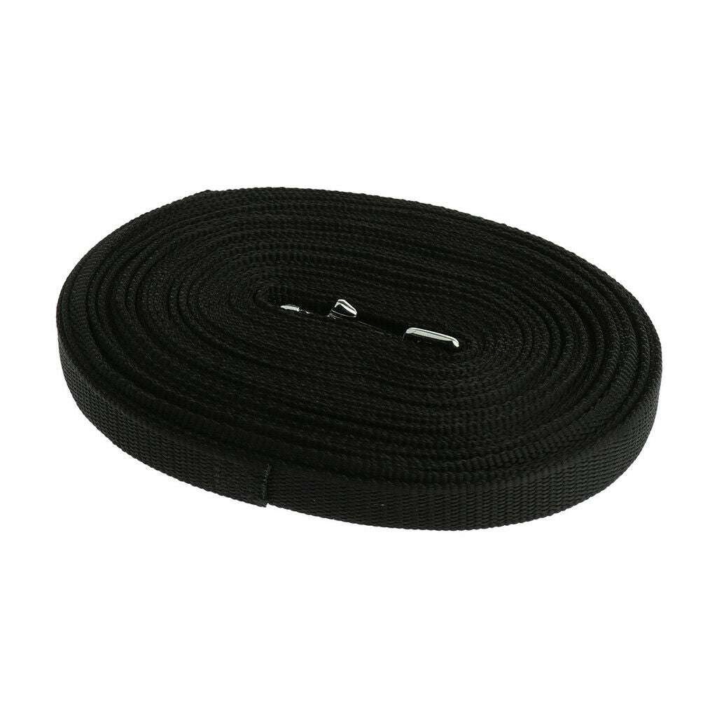 Extra Long Dog Leash Rope Small Large Dog Training Ropes Black-15 meters