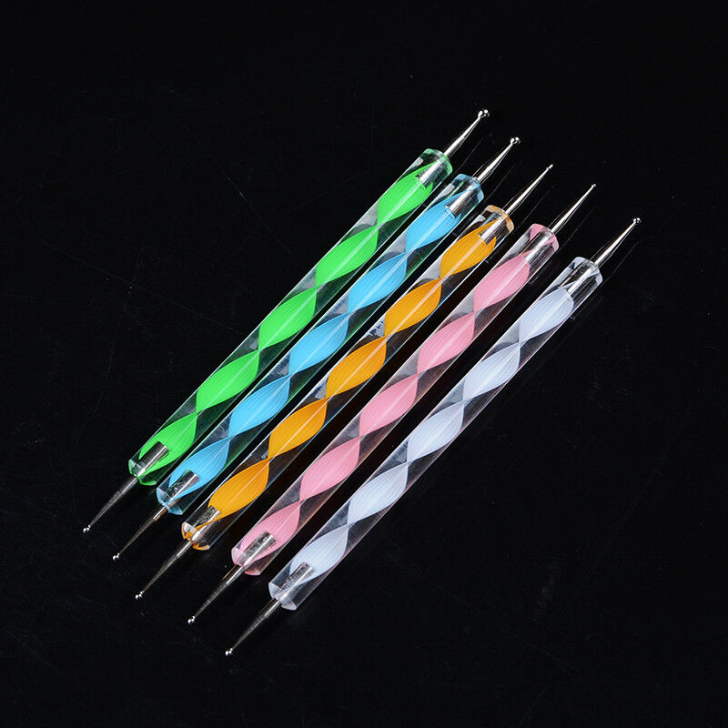 5X2 Way 10 Different DIY Ball Styluses Clay Sculpting Tool Nail Dotting Tools DD