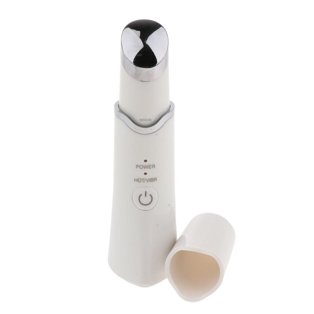 USB Vibration Face Eye Massager Wand Relieve Dark Circle Puffiness White
