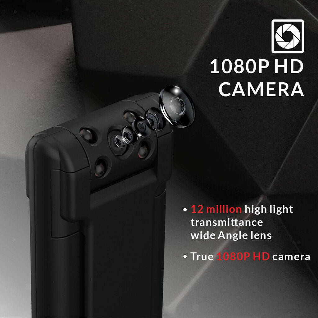 Mini 1080P Mini Body Camera Pocket Video Spy Hidden Camcorder & Back Clip