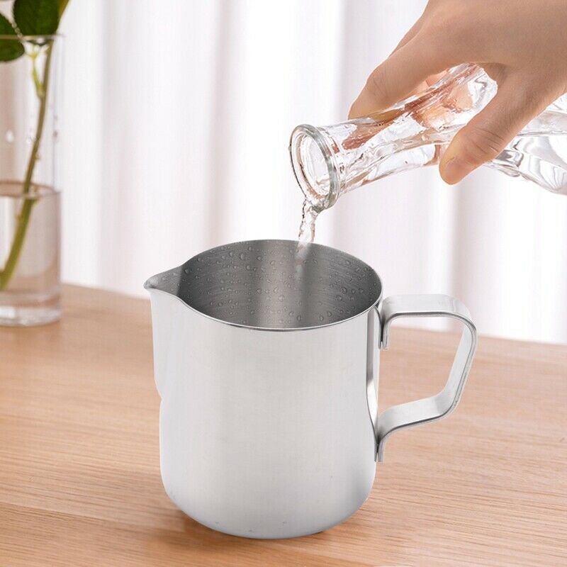 Milk Jug Milk Pitcher Stainless Steel Milk Bowls For Milk Frother Craft CoffeeA5
