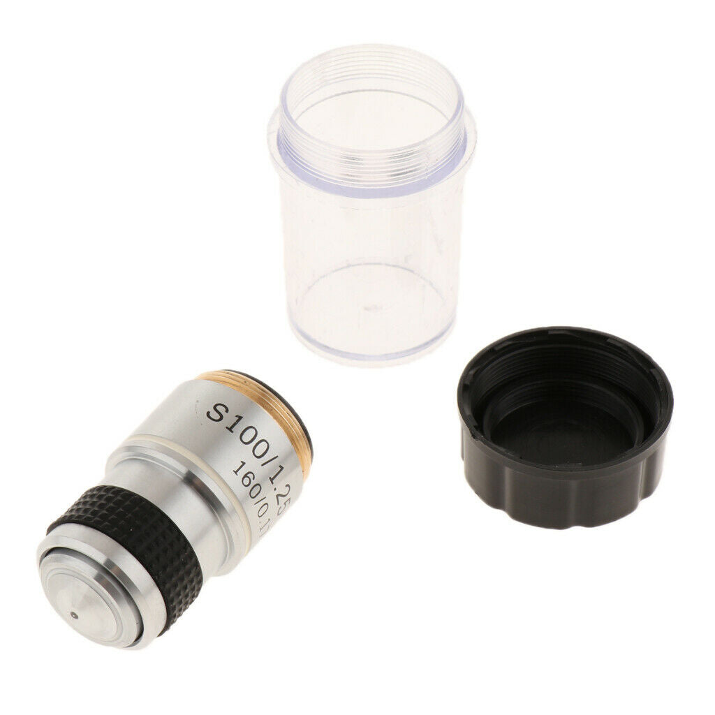 100X (Oil, Spring) Achromatic Compound Microscope Objective Lens