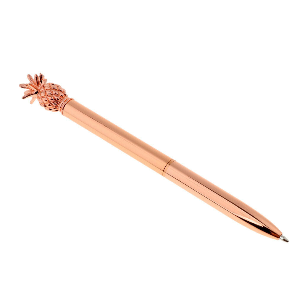Set of 2 Pineapple Ball Pens Tip Liquid Pen Office Stationary Decoration