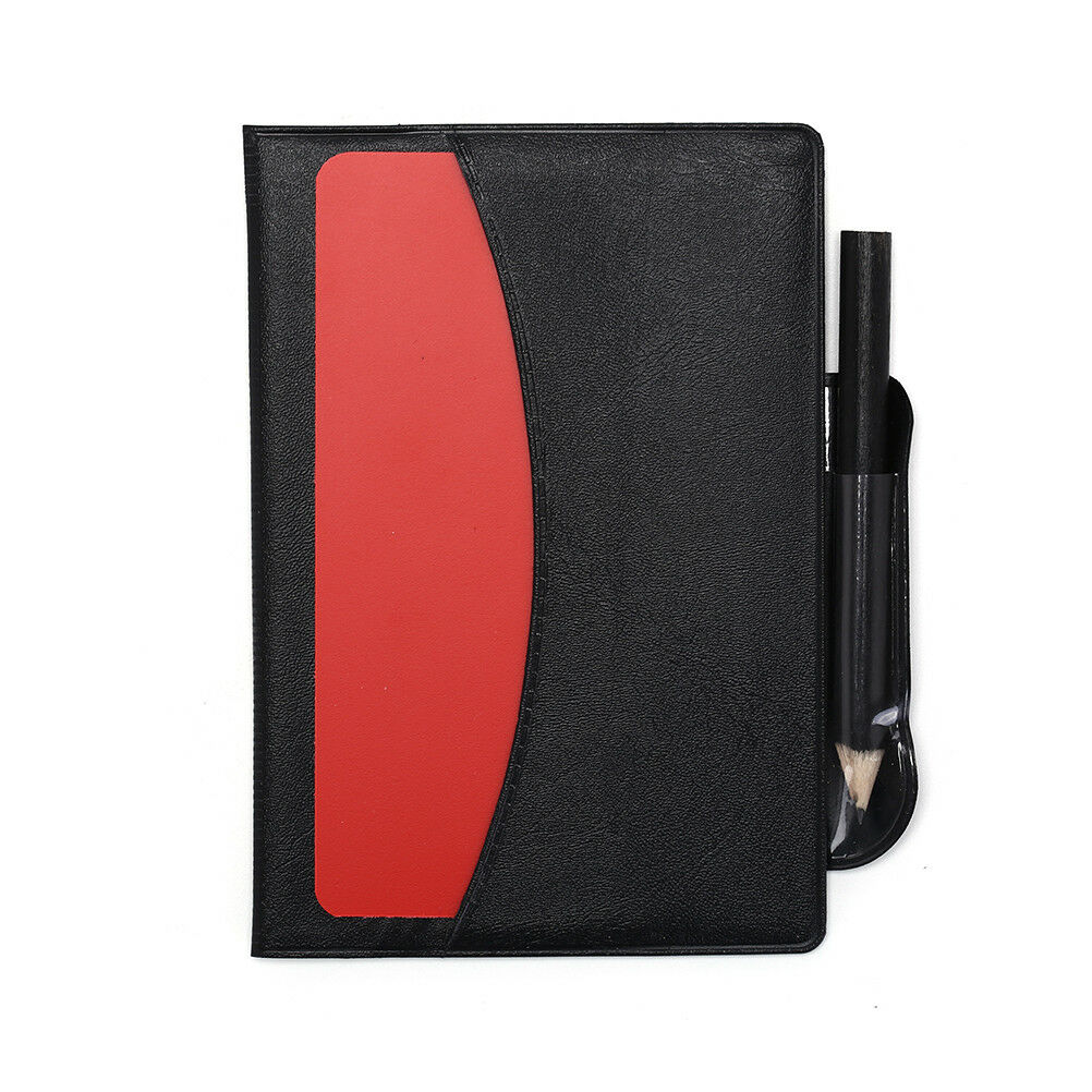 Professional Soccer Referee Wallet Football Red Yellow Card Pencil Log Boo.l8