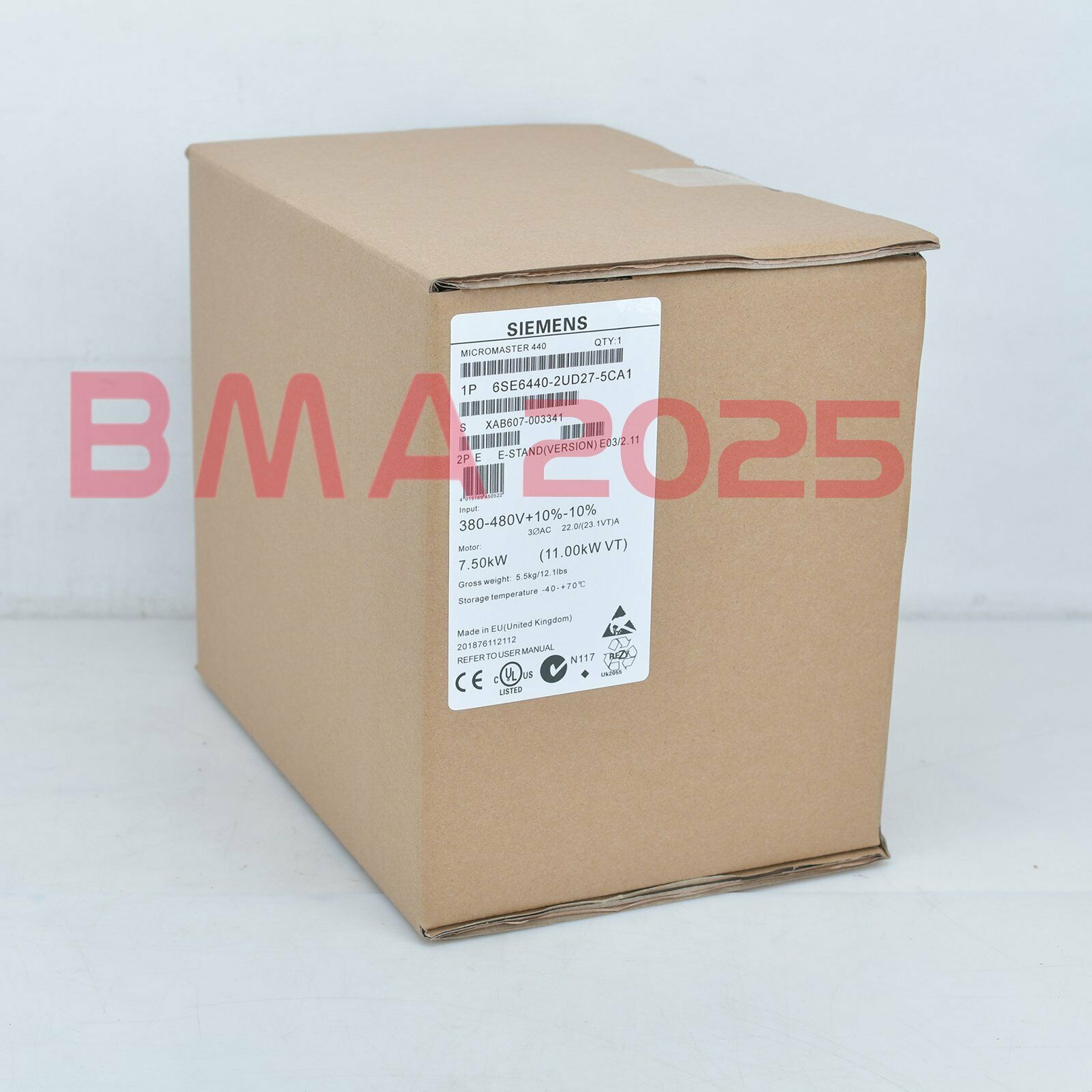 1PC New 6SE6440-2UD27-5CA1 6SE6 440-2UD27-5CA1 1year warranty DHL free Ship SM9T