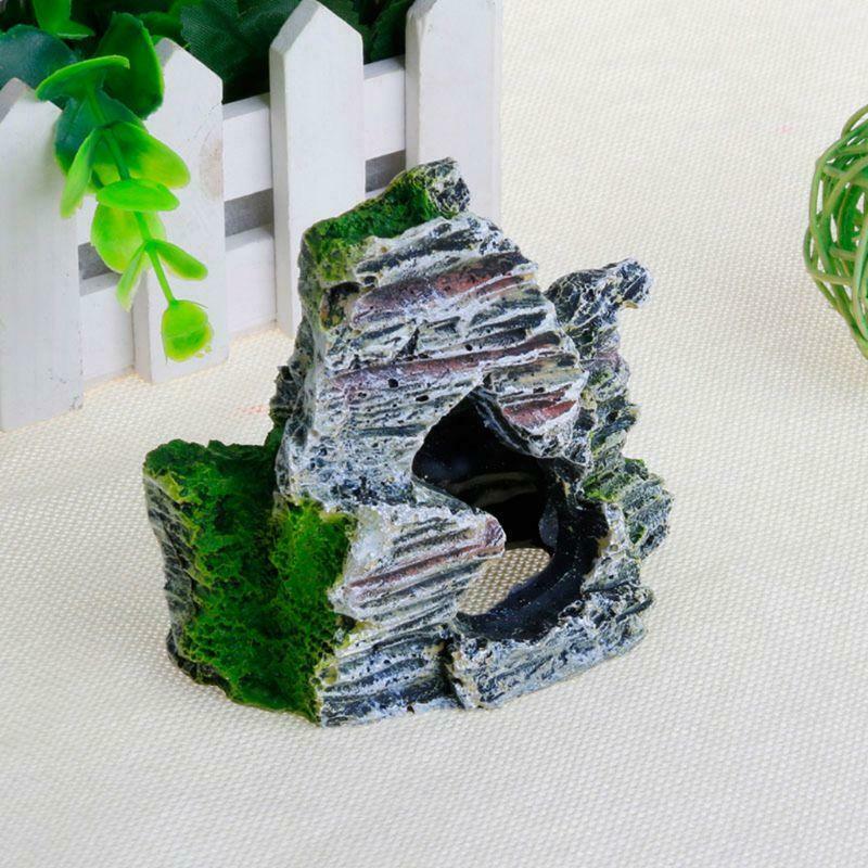 Mountain View Aquarium Rock Cave Tree Bridge Fish Tank Rockery Ornament Decor