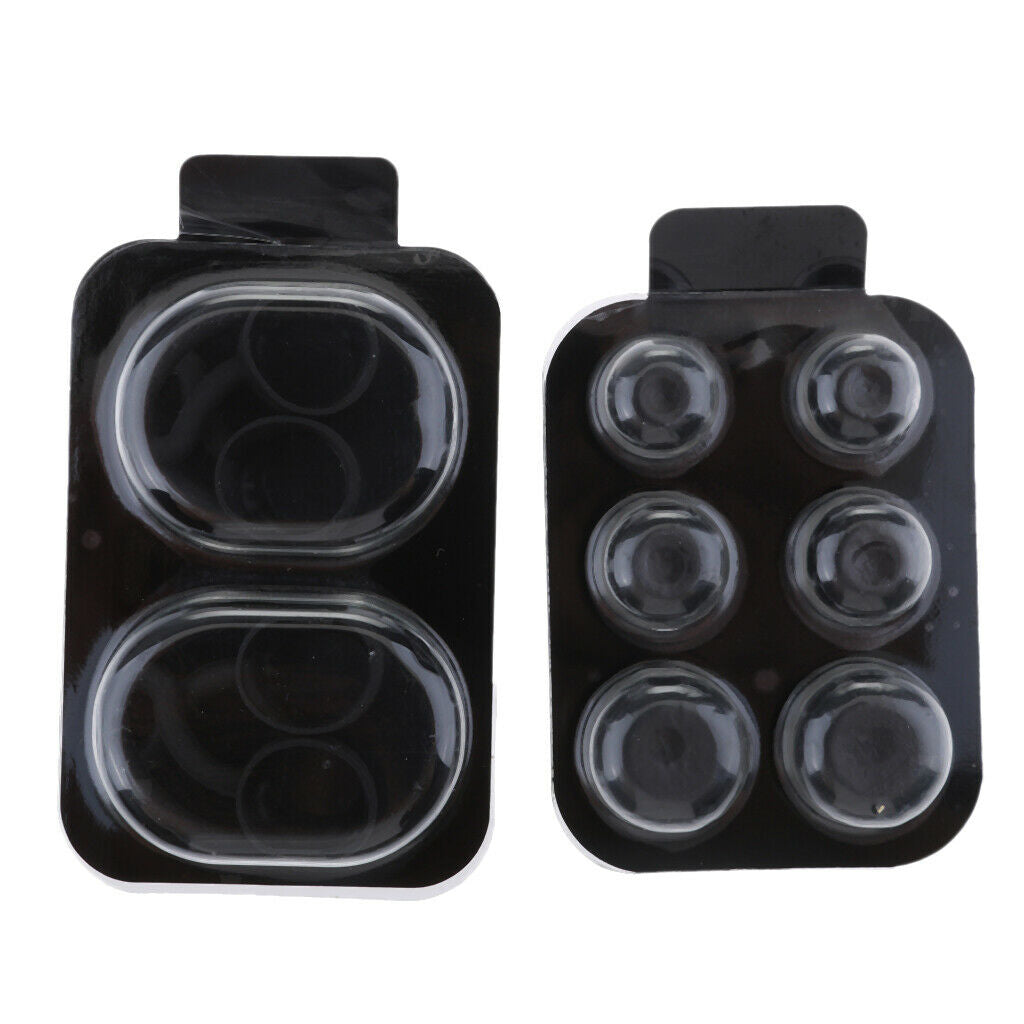 4x Silicone Replacement Eartips +S M L Ear Hooks For   X  , Black