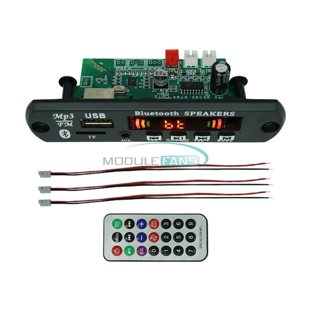 DC12V 2*15W Power Amplifier MP3 Decoder Board 5.0 Bluetooth w/ Radio FM Function