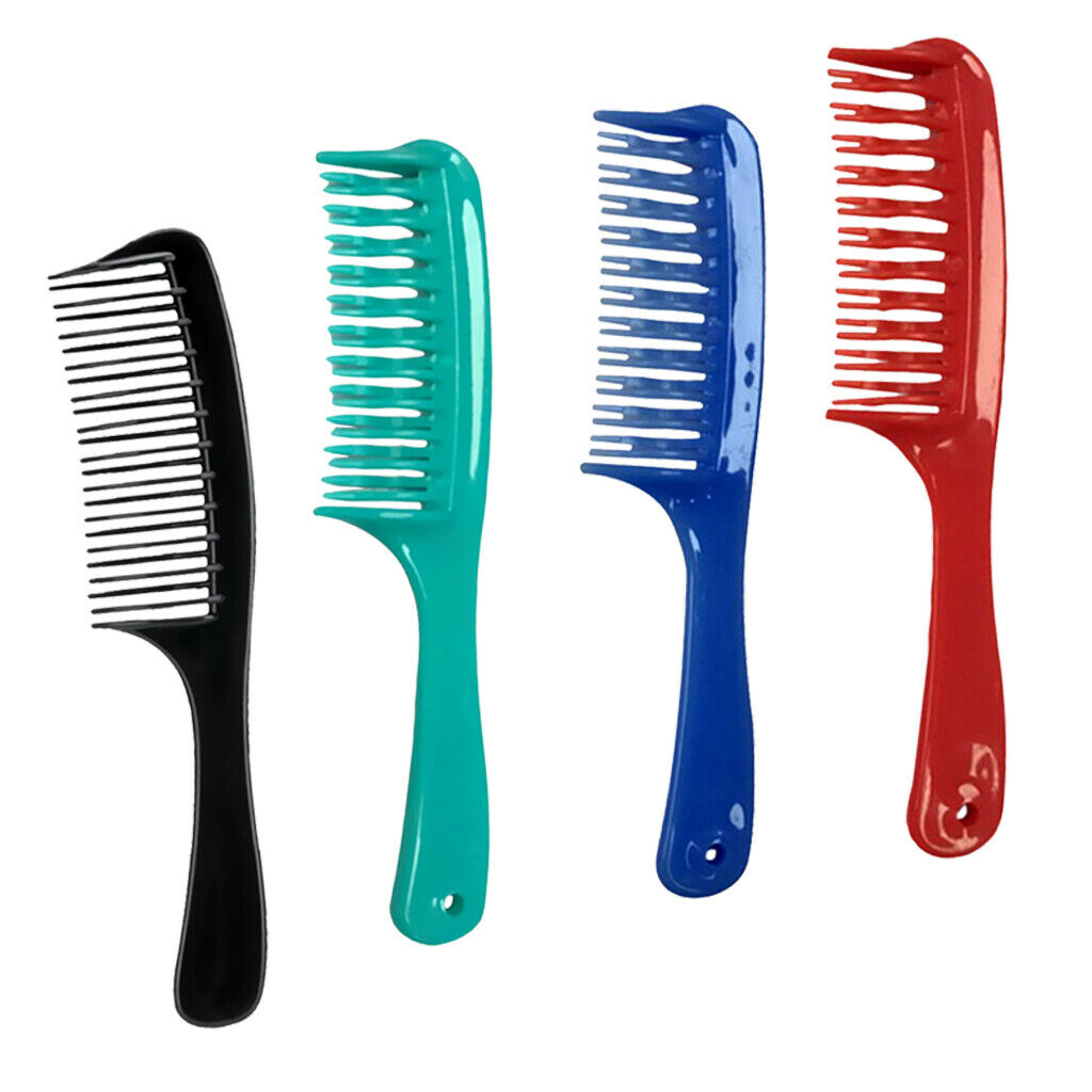 Curved Tooth Detangling Comb Hair Detangler Brush  for Wet Curly Hair 4PCS