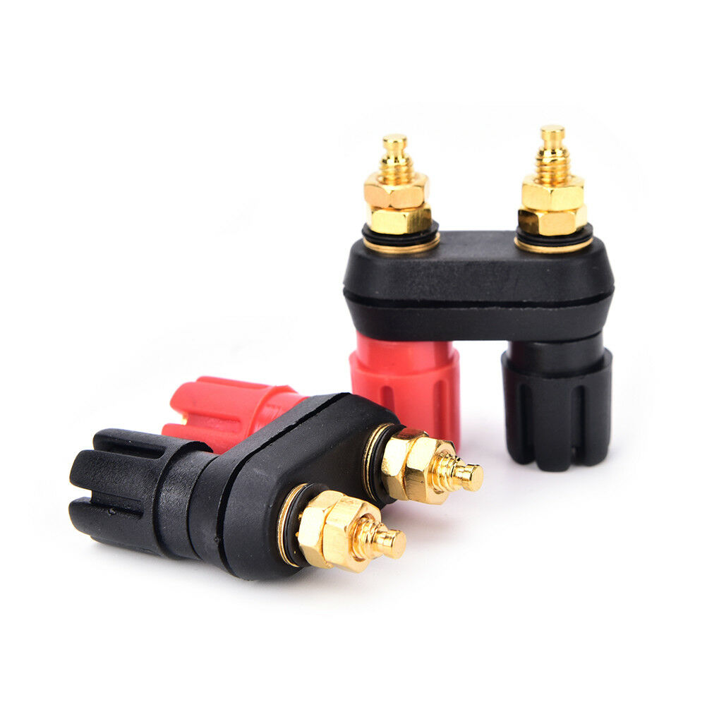 2pc banana plug binding post terminal connector socket dual female banana.l8