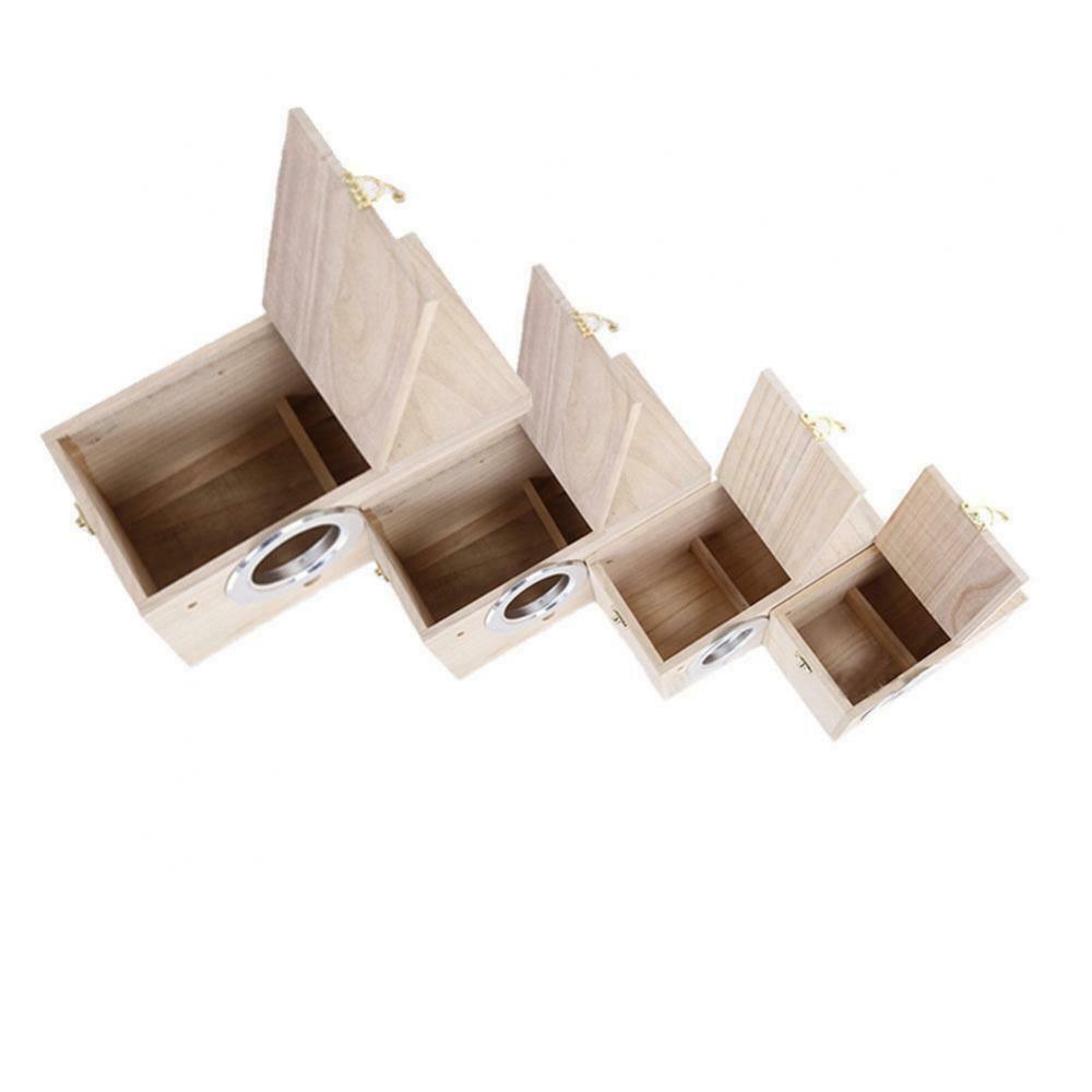 Wooden Bird House Hanging Indoor Nest Box Birdhouse for Wren Sparrow Finch
