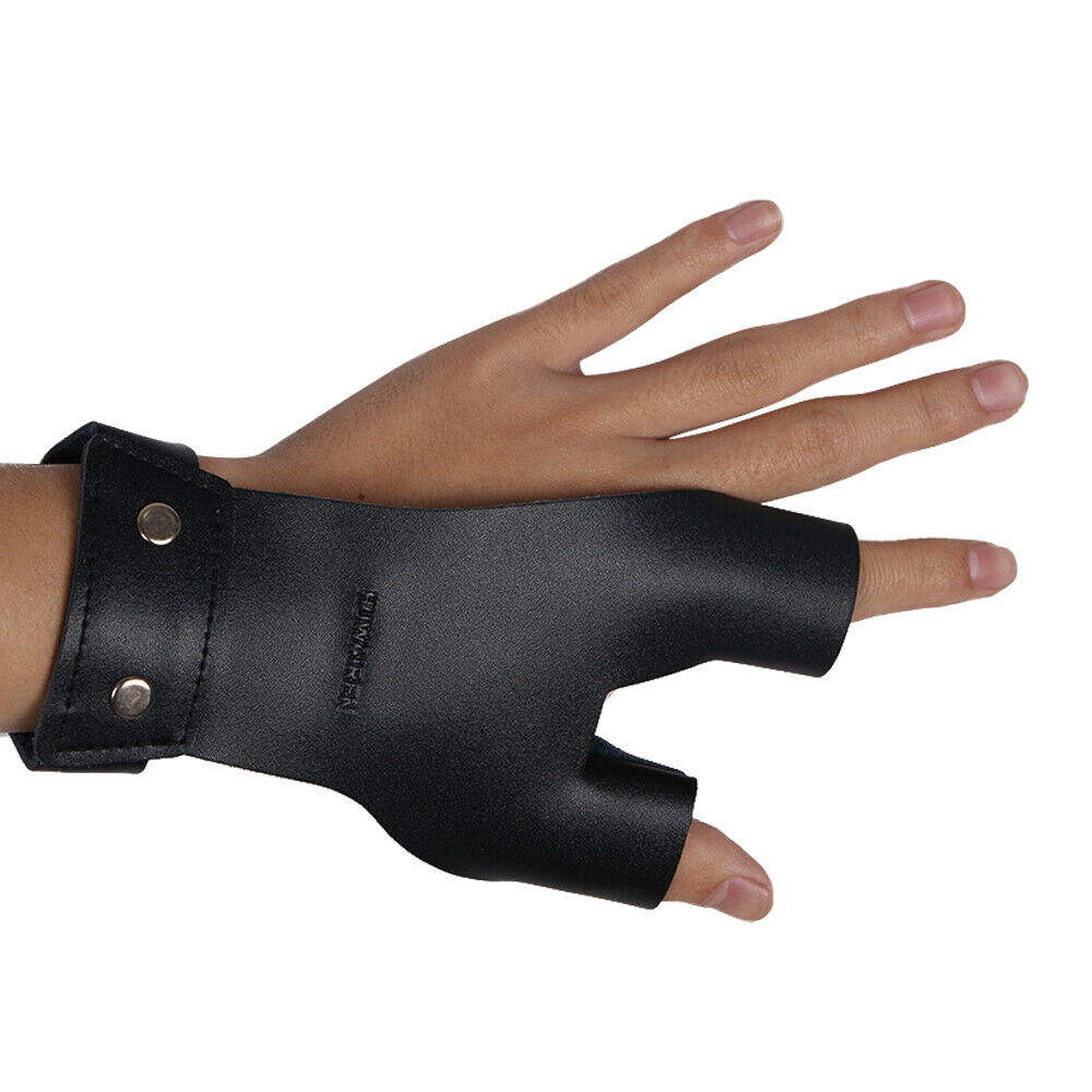 1 Piece Archery Finger Protector & 1 Piece Glove 2 Finger Left Hand for Archery