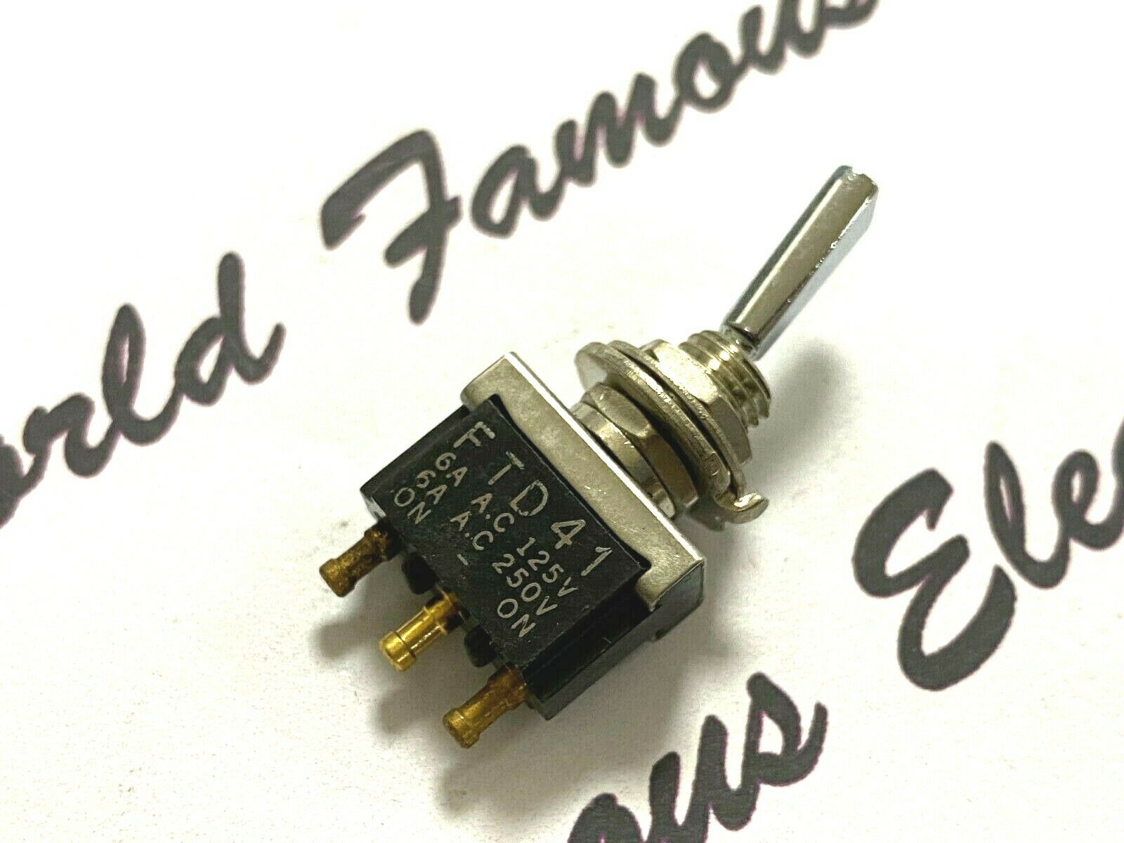 1pcs - OHTO FTD41 6A 125/250 Vac ON/ON Switch - JAPAN