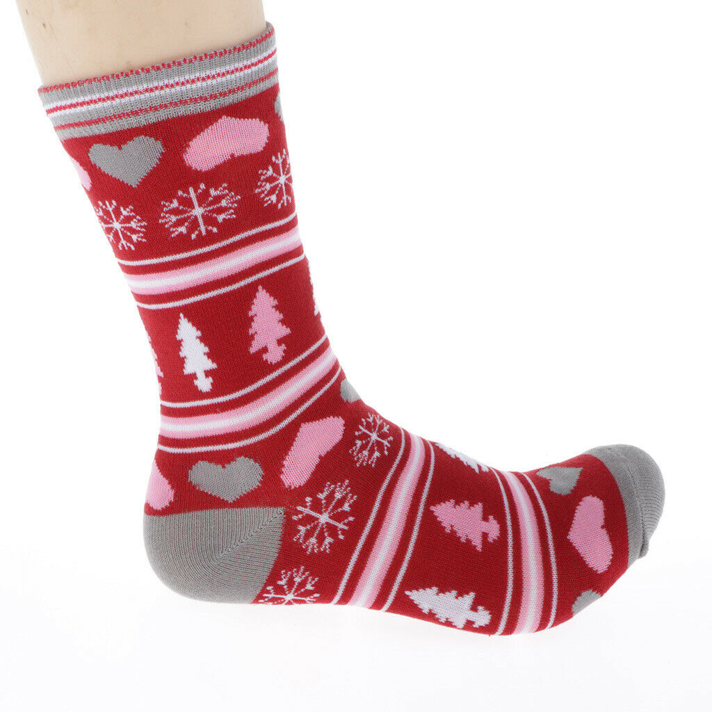 5pair/Set Christmas Socks Funny Birthday Gift Novelty Cartoon Xmas Designs