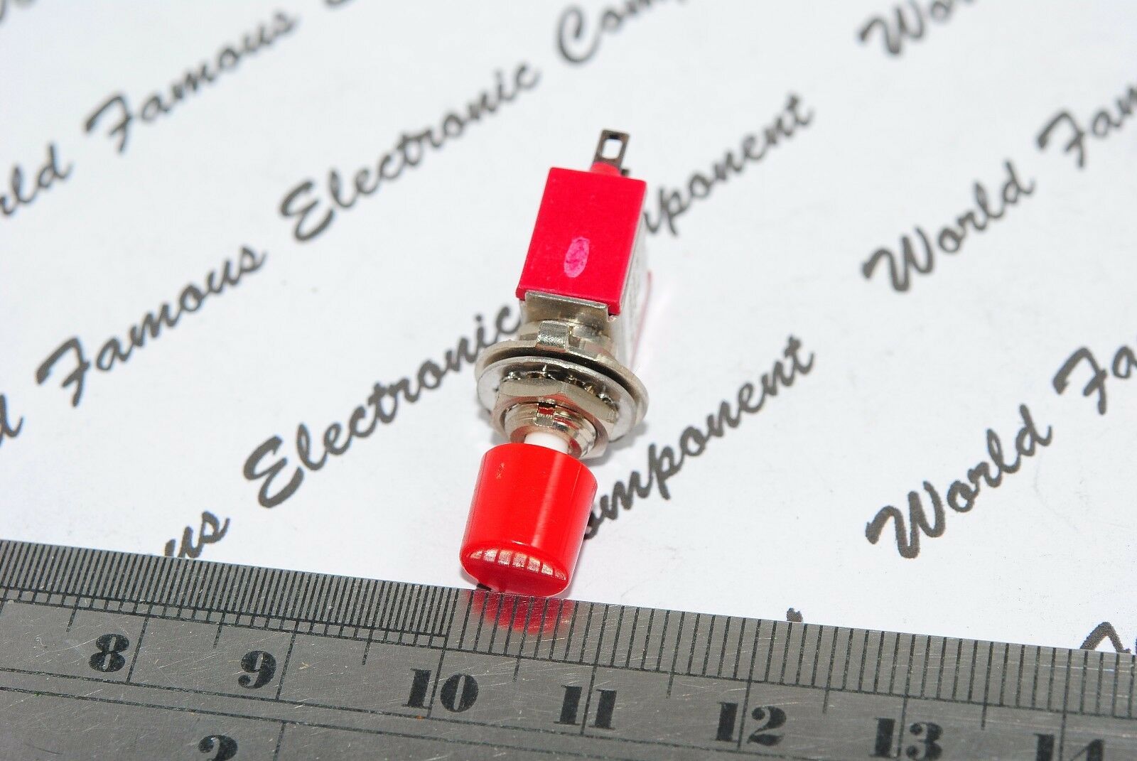1pcs - 5A/125VAC 2A/250VAC COM/NO/NC Push Button Switch