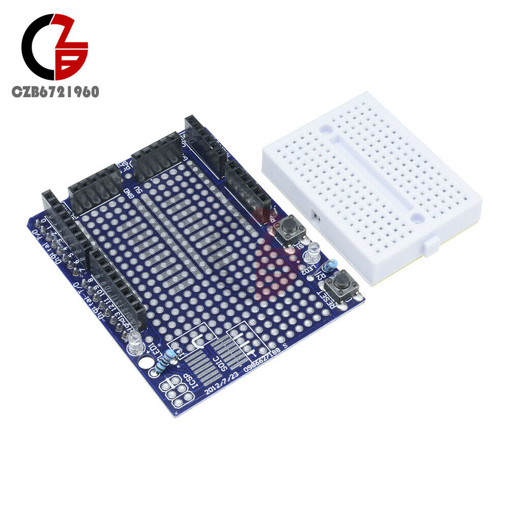 Arduino Prototyping Prototype Shield ProtoShield + Mini Breadboard Atmega328P