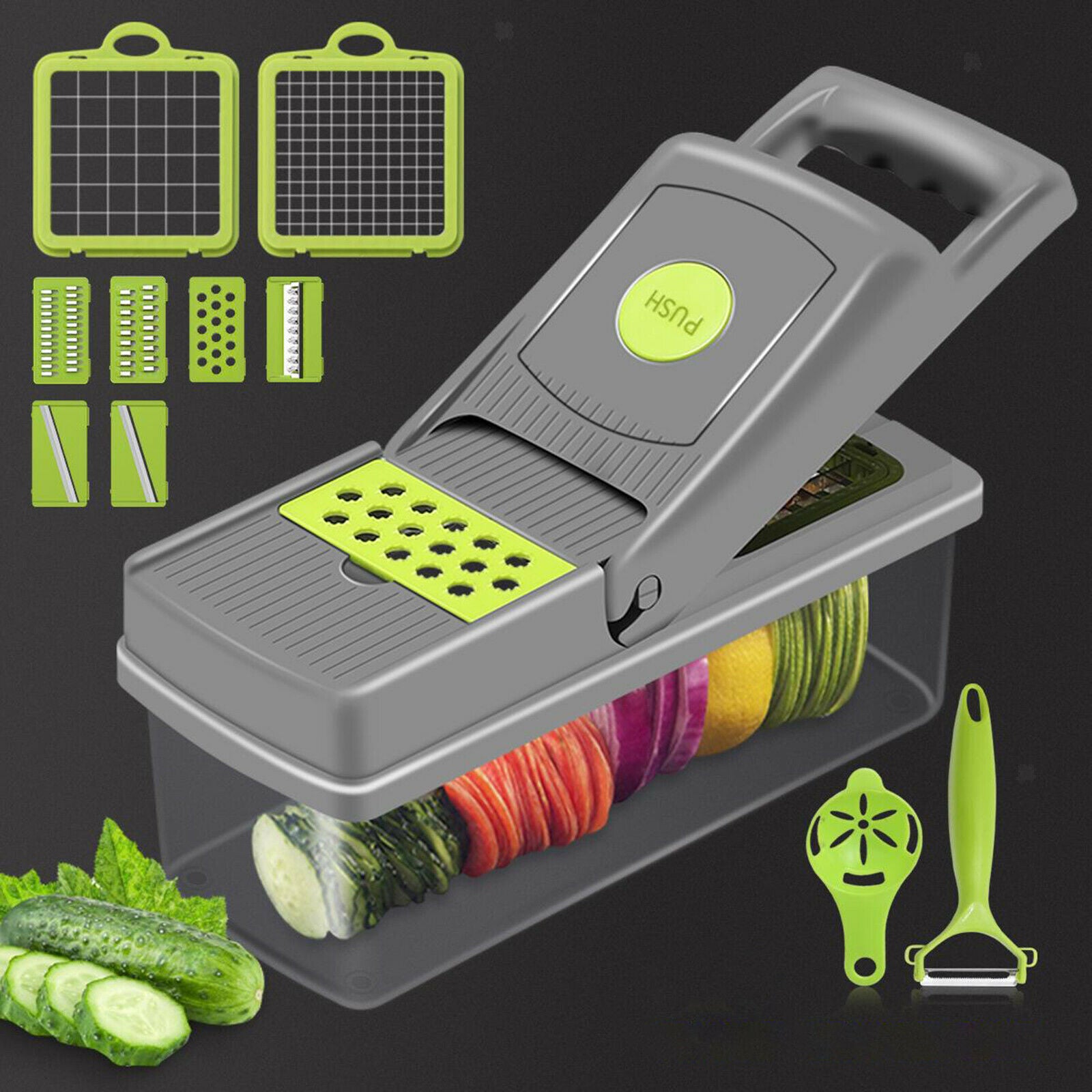 Mandoline Slicer Vegetable Cutter Grater Chopper Slicer , Hand Protector, Food