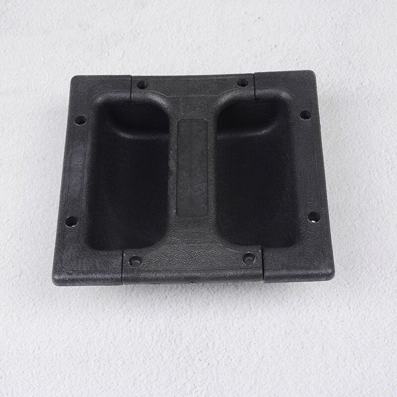 2x Black PP plastic recessed handle for guitar amp cabinet speaker 146*139mm  Xz