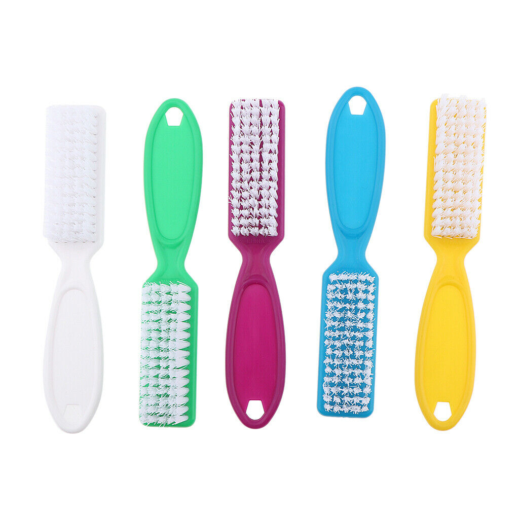 Long Hand Grip Fingernails Brush, Nail Scrub Cleaning Brush Set for Toes and