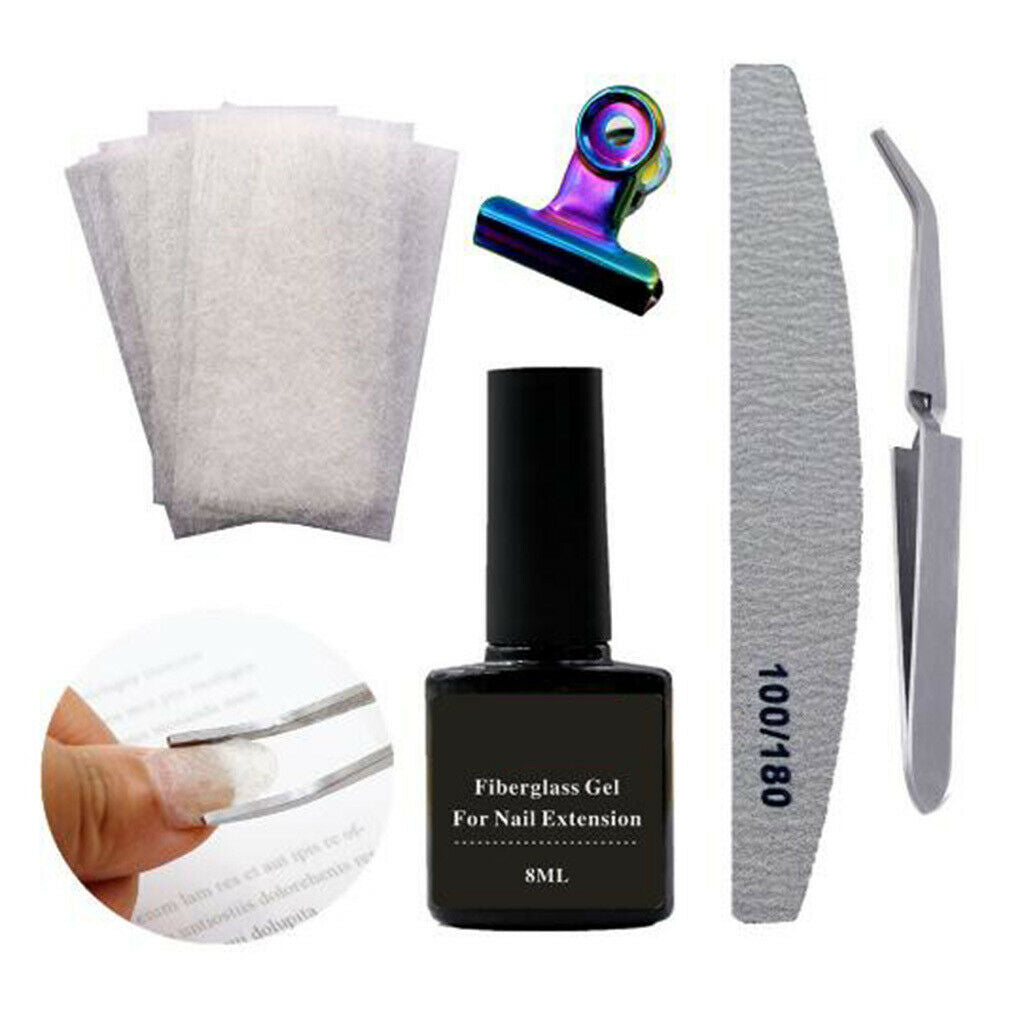 Fiber Glass Nail Extension Gel Acrylic Tips Wrap Acrylic Tips Manicure Tool