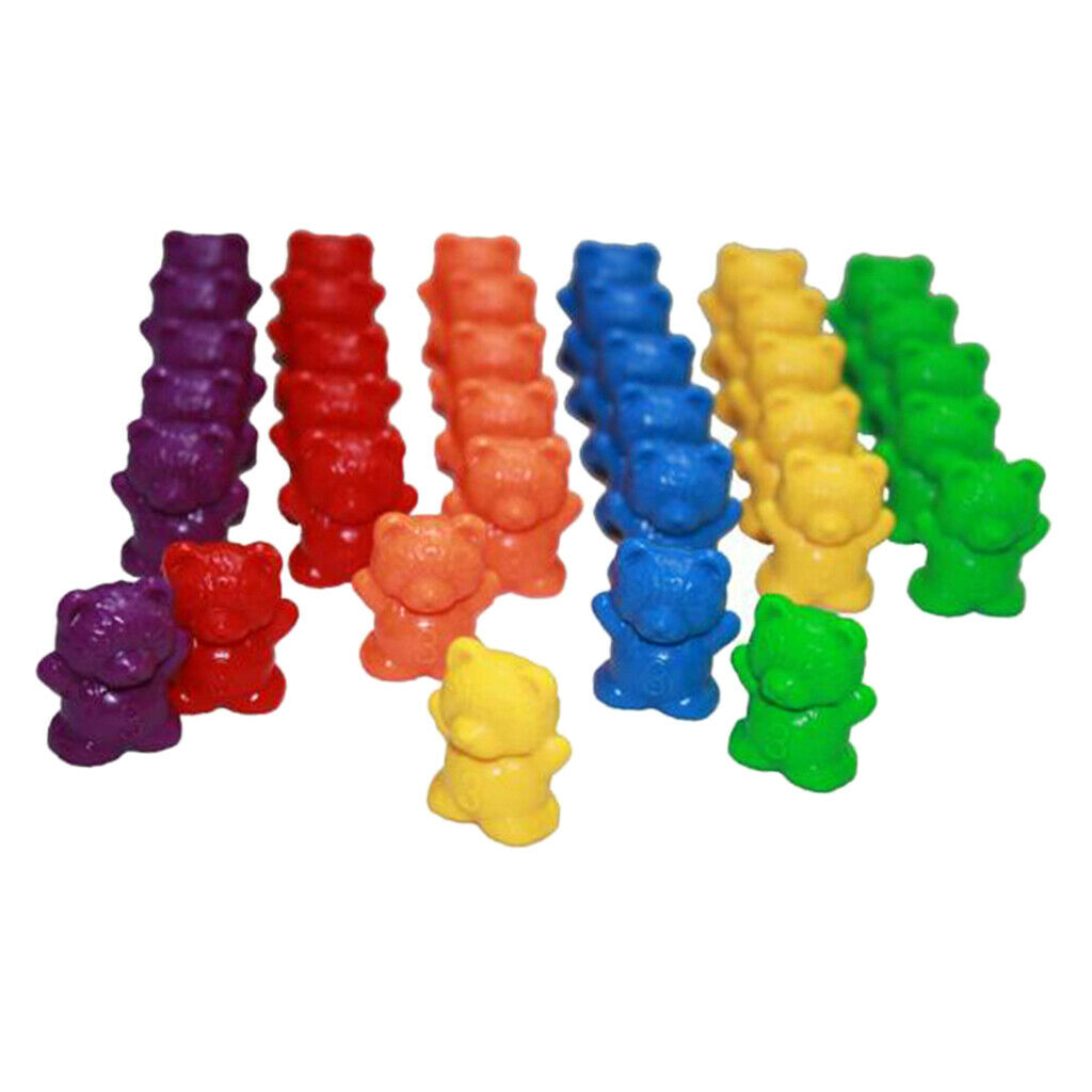120pcs Educational Cash Toys, Bear Family Counter Set, Kindergarten
