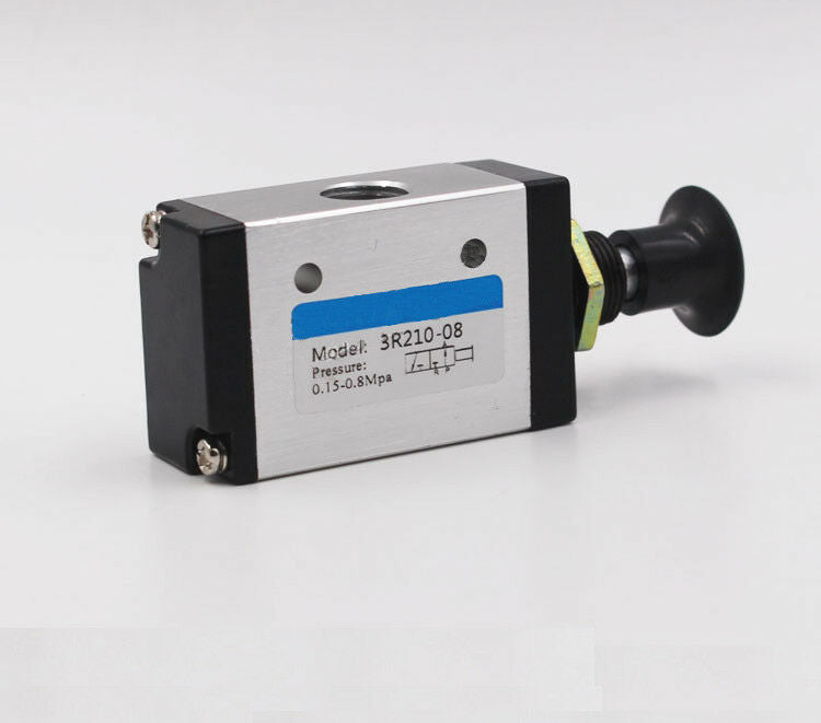 3 Port 2 Position 1/8" PT Hand Operated Air Valve Manual Pneumatic Control Valve