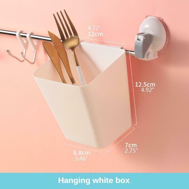 Storage Basket Plastic Back Hanging Bucket Portable Remote Control Organizer