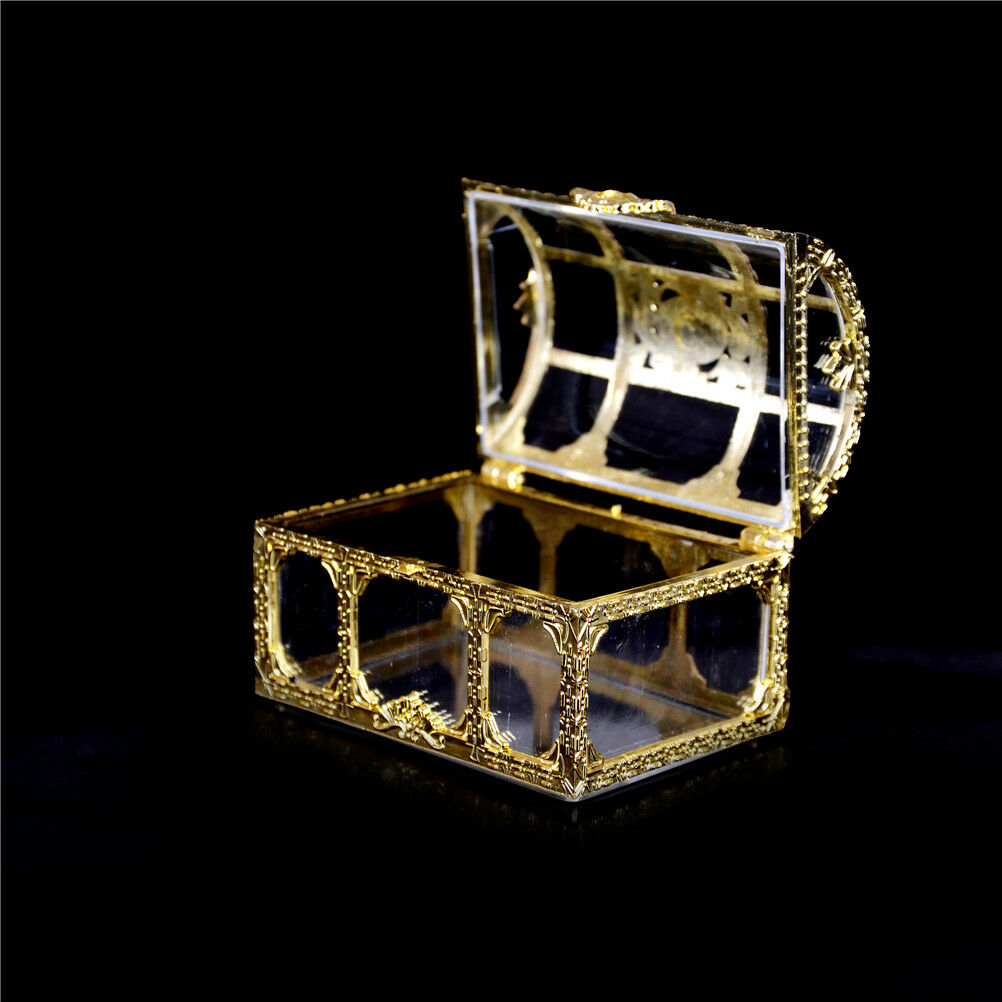Mini Treasure Jewelry Box Wedding Party Shower Plastic Candy Box Supplies.l8