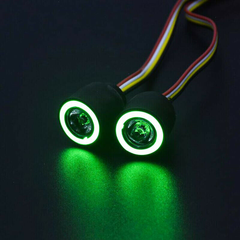 Universal Angel Eye Colorful LED Lights Headlight for 1/10 RC Rock Cler Axial Q8