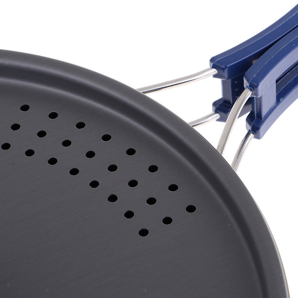 2-3 Person Camping Fry Pan Outdoor Portable Picnic Cooking Cookware with Lid