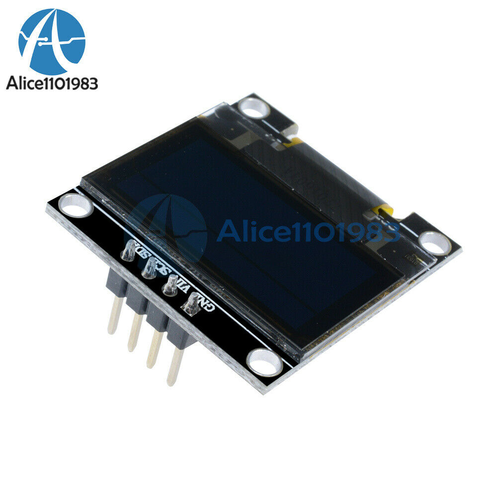 2X 0.96" inch 3-5V I2C IIC 128X64 Yellow Blue OLED LED Display Modul or Arduino