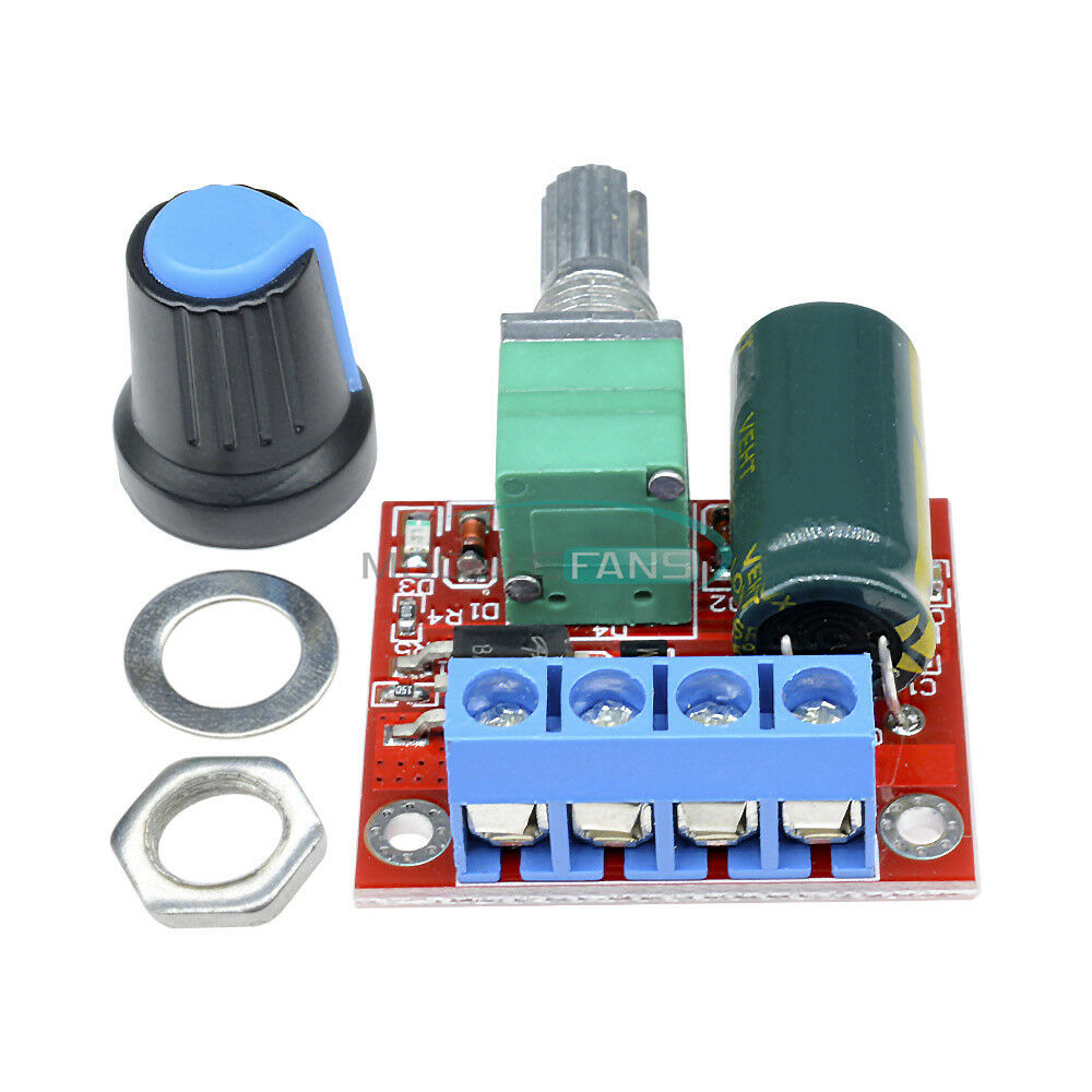 DC 5V 6V 9V 12V 24V 5A PWM DC Motor Speed Controller Regulator Switch LED Dimmer