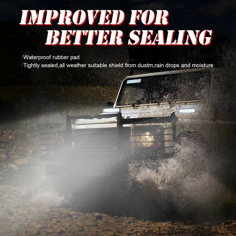 New 120W 6 Inch Two Rows Mixed Light LED Work Light Spotlight Bar Car SUV Off-K8