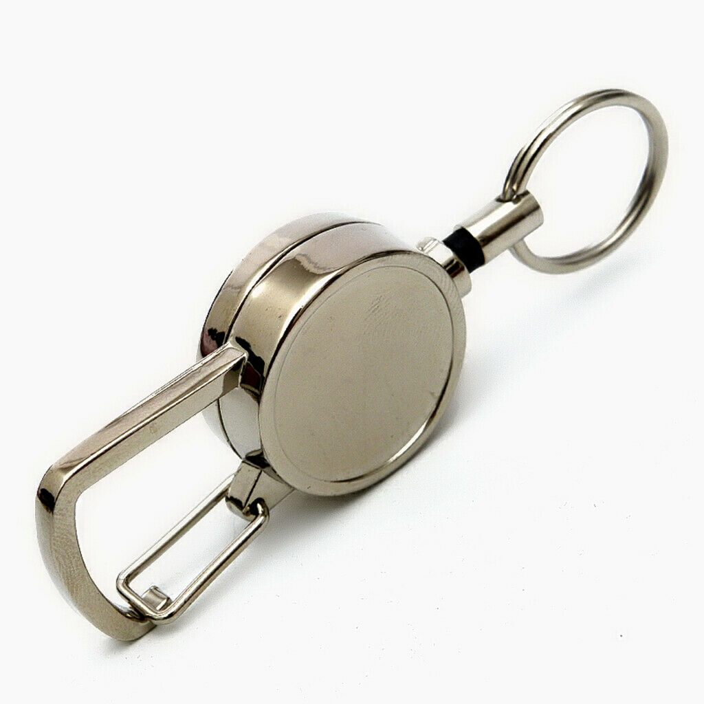 2pcs Retractable Card Holder Carabiner Clip on ID Card Holder, Heavy
