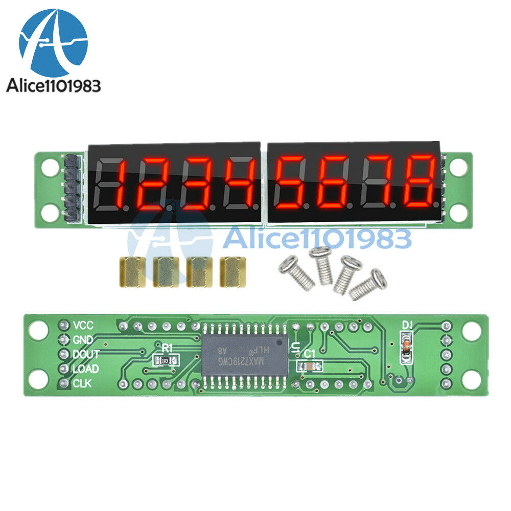 2PCS MAX7219CWG  8-Digit  Digital Tube Display Control Module Red For arduino
