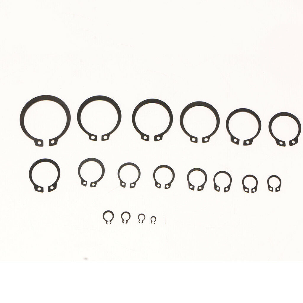 300 Pcs C-Clips Retaining Ring Snap Rings Assortment Kit 18 Sizes with Case