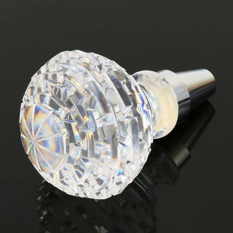 1x Transparent Manual Car Gear Shift Knob LED Light USB Charging Universal Fit