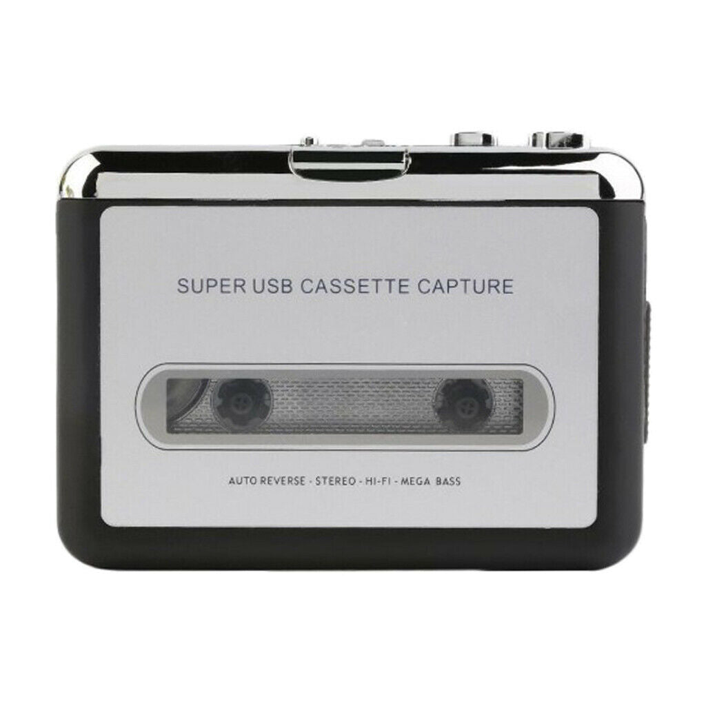 Portable USB Cassette Converter Tape to MP3 Player w/ Headphone Cable Player