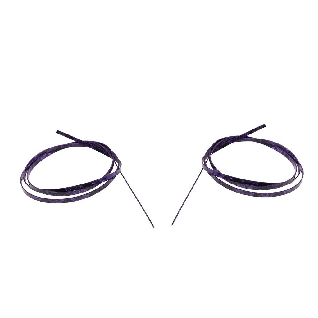 2xCelluloid Guitar Binding Purfling Strips For Guitar Luthiers 1620x6x1.5mm