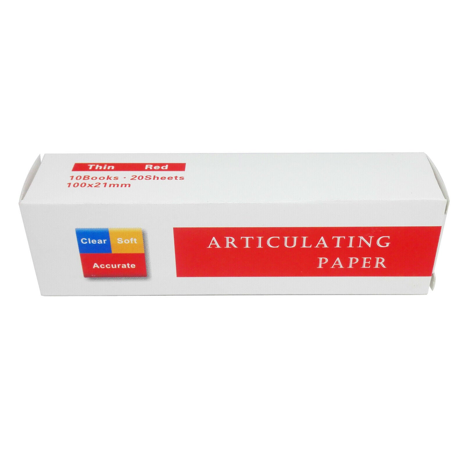 Dental Articulating Paper Thick Thin Red-A Strips 10 books*40 sheets per Box