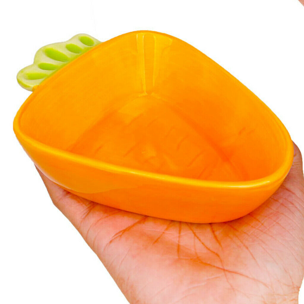 2pcs No-Tip Ceramic Rabbit Food Bowl Feeder for Guinea Pig Hamster Chinchilla