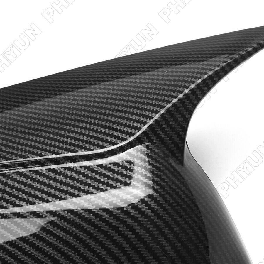 For 2014-2021 INFINITI Q50 Q70 Side Mirror Covers Cap Trim Carbon Fiber Style