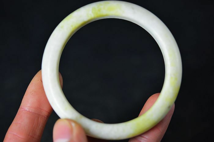 Excellent Chinese natural jade Carved beautiful bracelet bangle AAA++