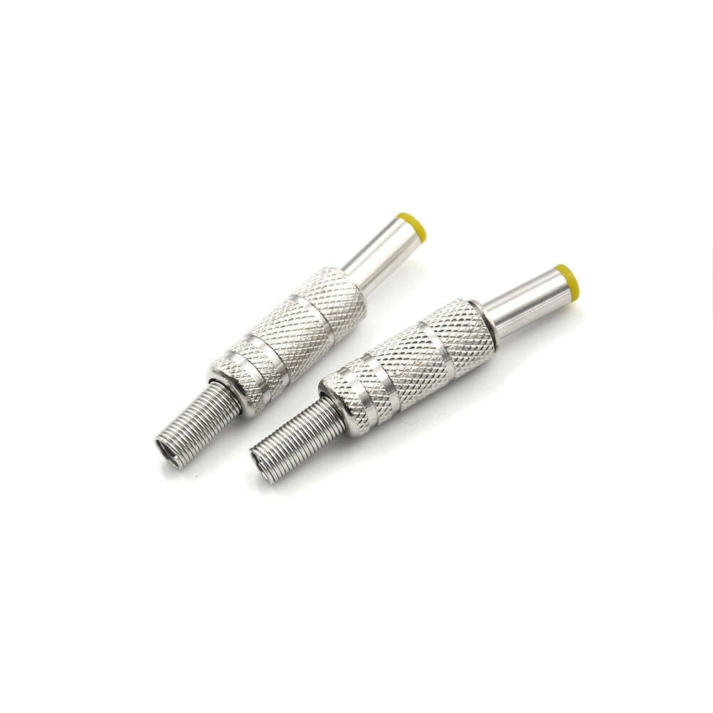 Metal  5.5x2.1mm/5.5mm * 2.5mm  DC Power Male Plug Jack Adapter Connector.l8