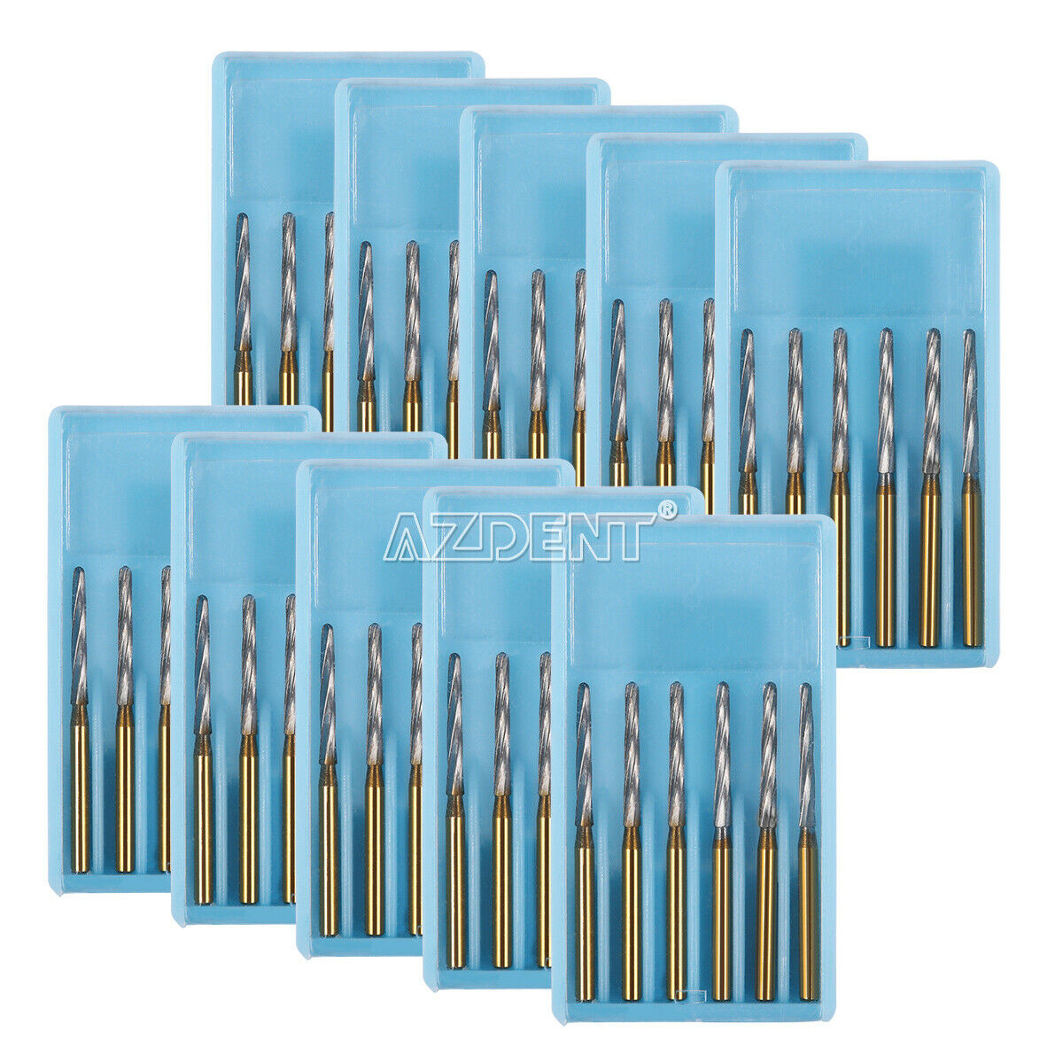 10 X Dental Surgical Zekrya Carbide Tungsten Bone FG Bur Cutter Finishing Burs