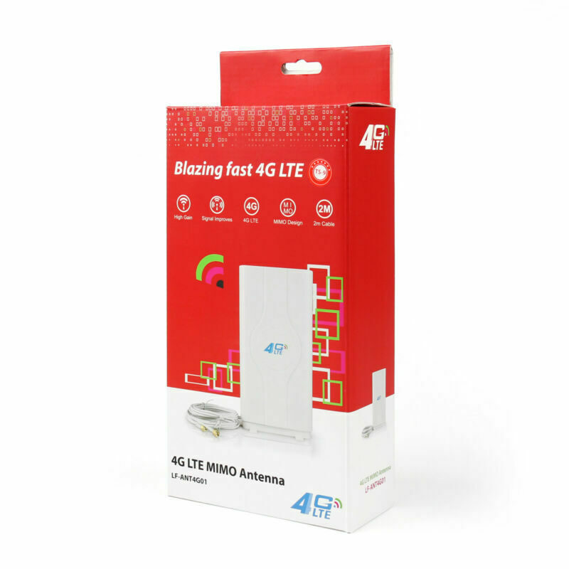 Indoor Blazing Fast 3G 4G 88dBi LTE MIMO Antenna 700MHz-2600MHz 2M SMA Wire USA