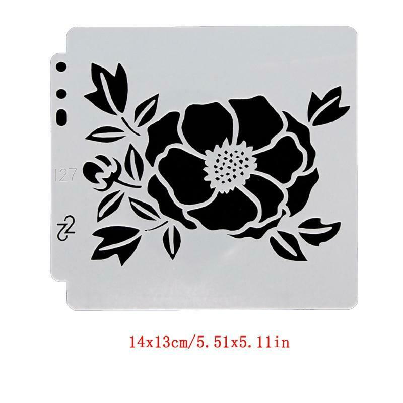 9pcs/set Flower DIY Layering Painting Stencils Templates Scrapbooking Embossing