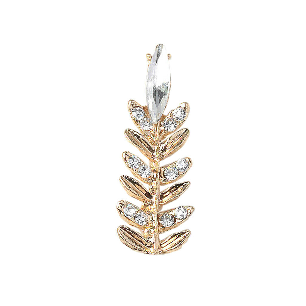5Pc Women Crystal Pin Brooch Rhinestone Flatback Buttons Jewelry Decor Gifts